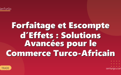 Forfaitage et Escompte d’Effets : Solutions Avancées pour le Commerce Turco-Africain