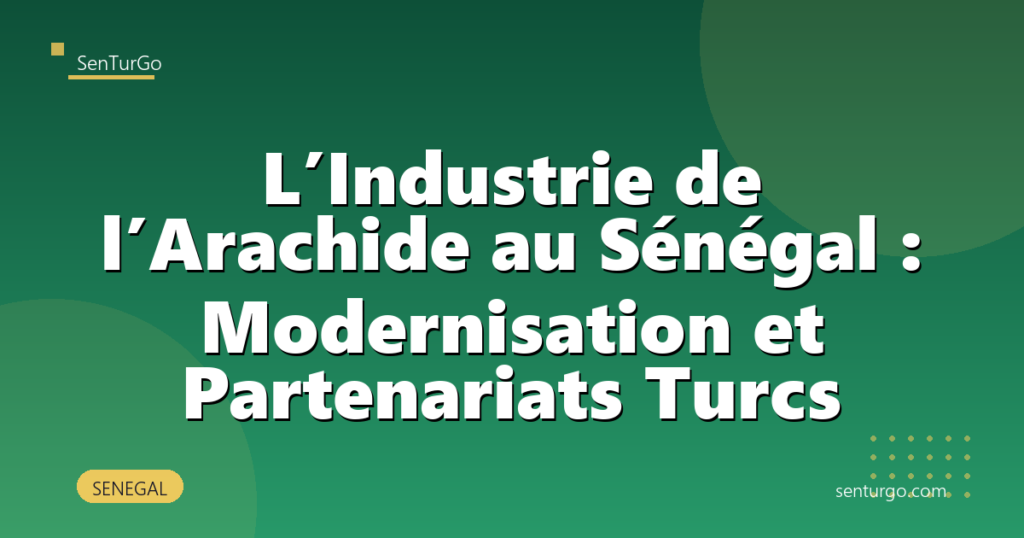 L’Industrie de l’Arachide au Sénégal : Modernisation et Partenariats Turcs