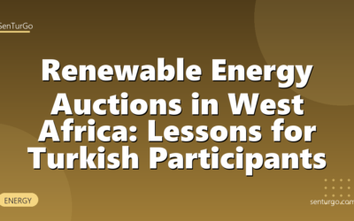 Renewable Energy Auctions in West Africa: Lessons for Turkish Participants