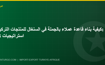 كيفية بناء قاعدة عملاء بالجملة في السنغال للمنتجات التركية: 8 استراتيجيات