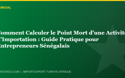 Comment Calculer le Point Mort d’une Activité d’Importation : Guide Pratique pour Entrepreneurs Sénégalais