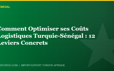 Comment Optimiser ses Coûts Logistiques Turquie-Sénégal : 12 Leviers Concrets