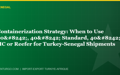 Containerization Strategy: When to Use 20′, 40′ Standard, 40′ HC or Reefer for Turkey-Senegal Shipments