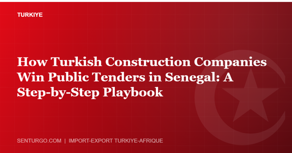 Thumbnail - How Turkish Construction Companies Win Public Tenders in Senegal: A Step-by-Step Playbook