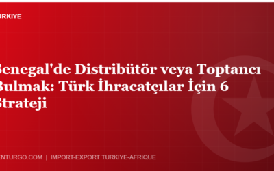Senegal’de Distribütör veya Toptancı Bulmak: Türk İhracatçılar İçin 6 Strateji