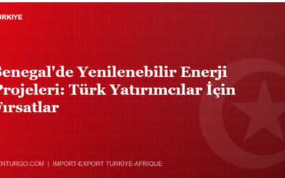 Senegal’de Yenilenebilir Enerji Projeleri: Türk Yatırımcılar İçin Fırsatlar