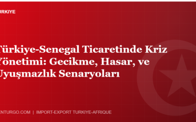 Türkiye-Senegal Ticaretinde Kriz Yönetimi: Gecikme, Hasar, ve Uyuşmazlık Senaryoları