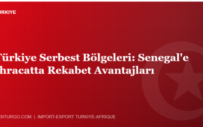 Türkiye Serbest Bölgeleri: Senegal’e İhracatta Rekabet Avantajları